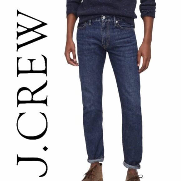 J. Crew Straight Leg Jeans 770 with Classic flannel-lined Size 33 - Picture 1 of 16